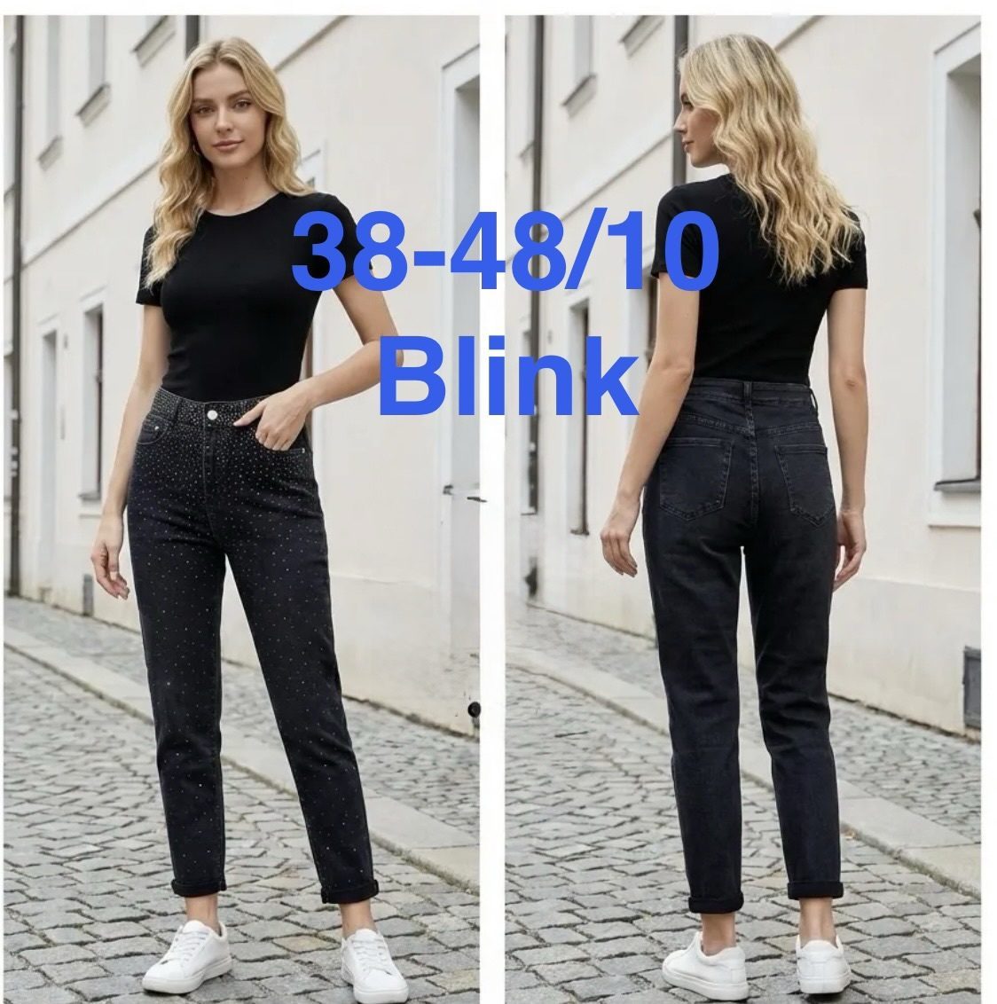 Jeansy Damskie _ size 38-48 _paczka 10szt_