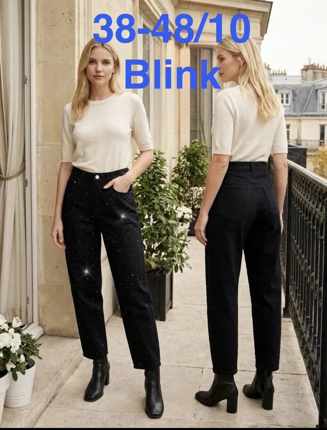 Jeansy Damskie _ size 38-48 _paczka 10szt_ 1949934
