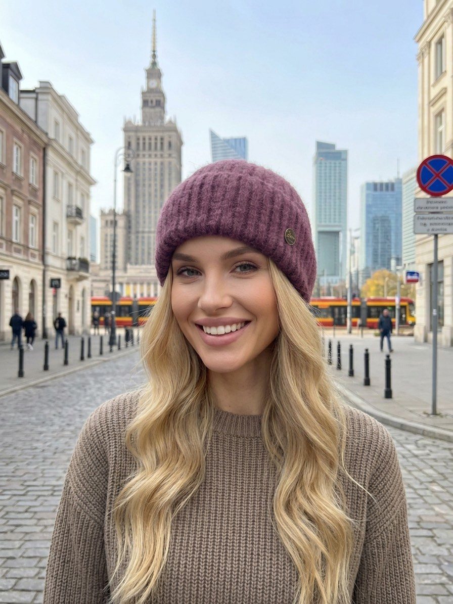 Czapki Damskie_ paczka 12 szt _mix kolor 6122256