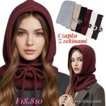 Czapki Damskie_ paczka 12 szt _mix kolor 6122257