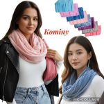 Kominy Damskie_ paczka 12 szt _mix kolor 6122300