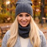 Komplet czapka Damskie_ paczka 12 szt _mix kolor 6122317