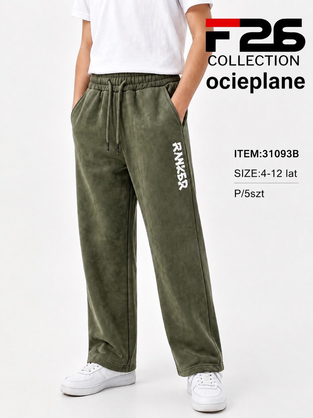 Spodnie DZIECIĘCA size 4-12 lat_ paczka 5szt _1 kolor 8243713