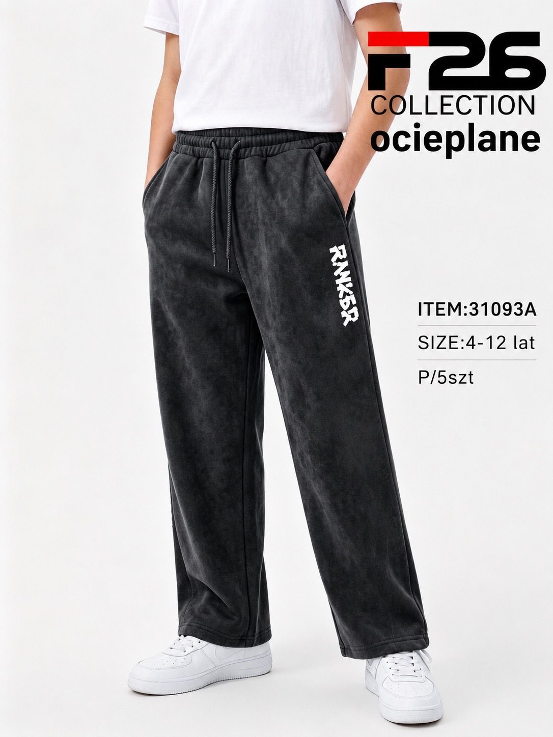 Spodnie DZIECIĘCA size 4-12 lat_ paczka 5szt _1 kolor 8243714