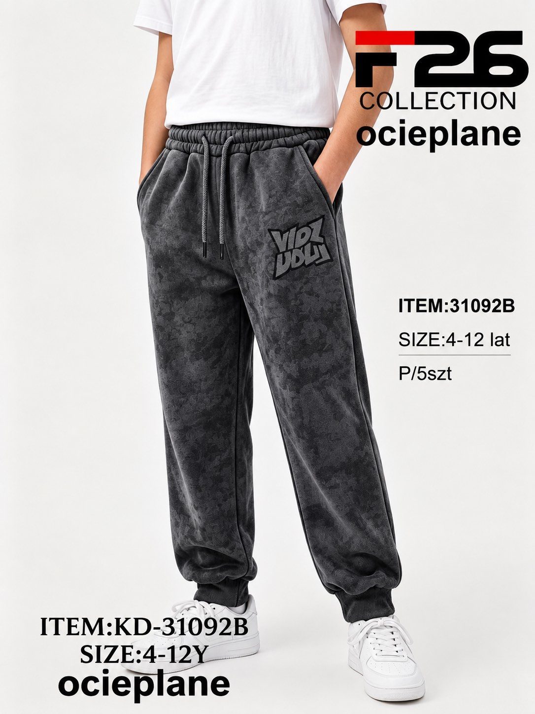 Spodnie DZIECIĘCA size 4-12 lat_ paczka 5szt _1 kolor 8243716