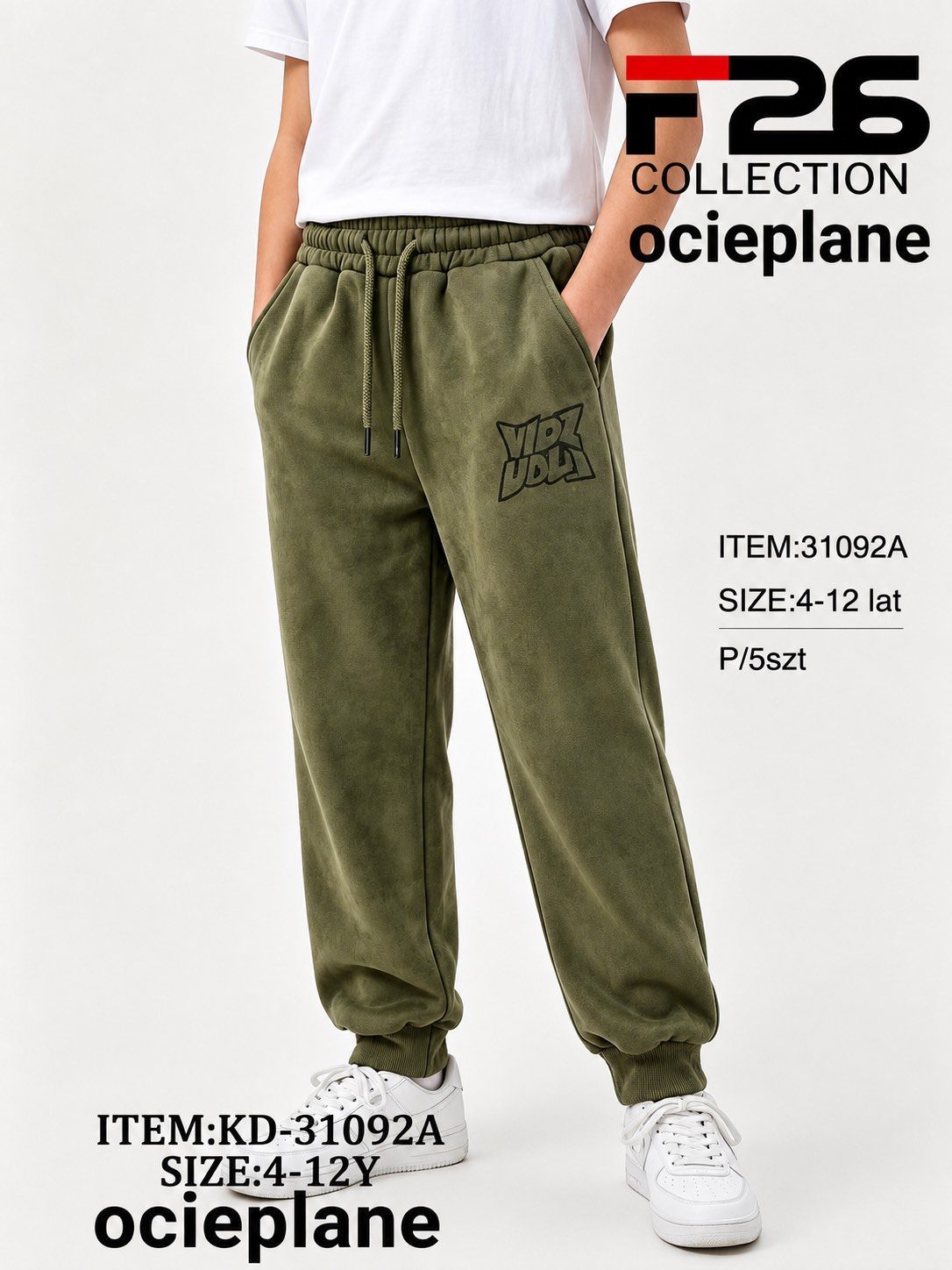 Spodnie DZIECIĘCA size 4-12 lat_ paczka 5szt _1 kolor 8243717