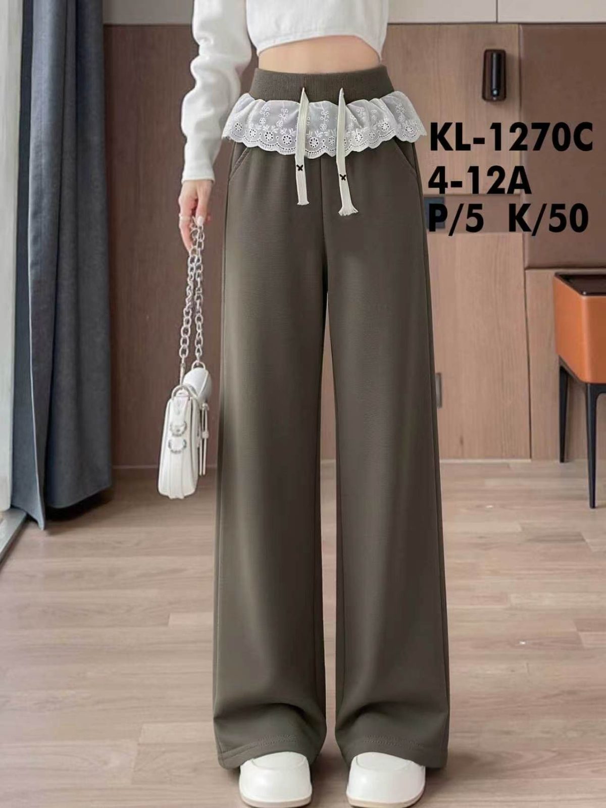 Spodnie DZIECIĘCA size 4-12 lat_ paczka 5szt _1 kolor 8243732