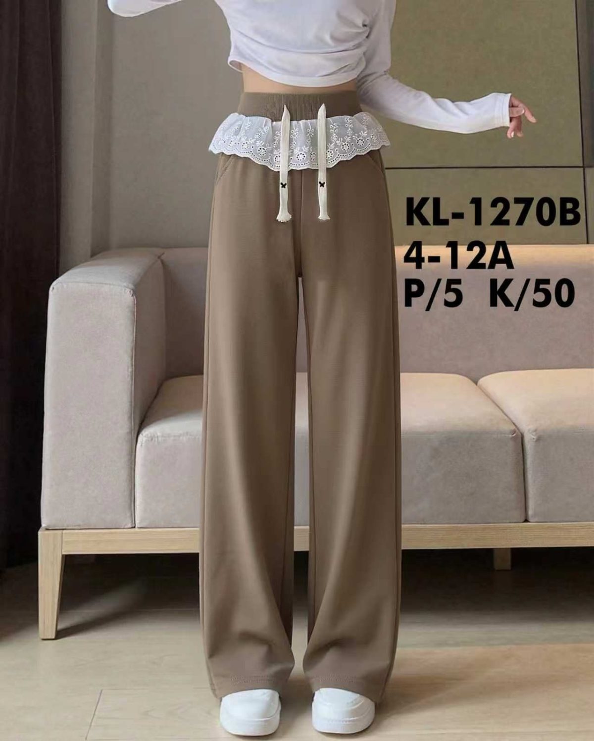 Spodnie DZIECIĘCA size 4-12 lat_ paczka 5szt _1 kolor 8243733