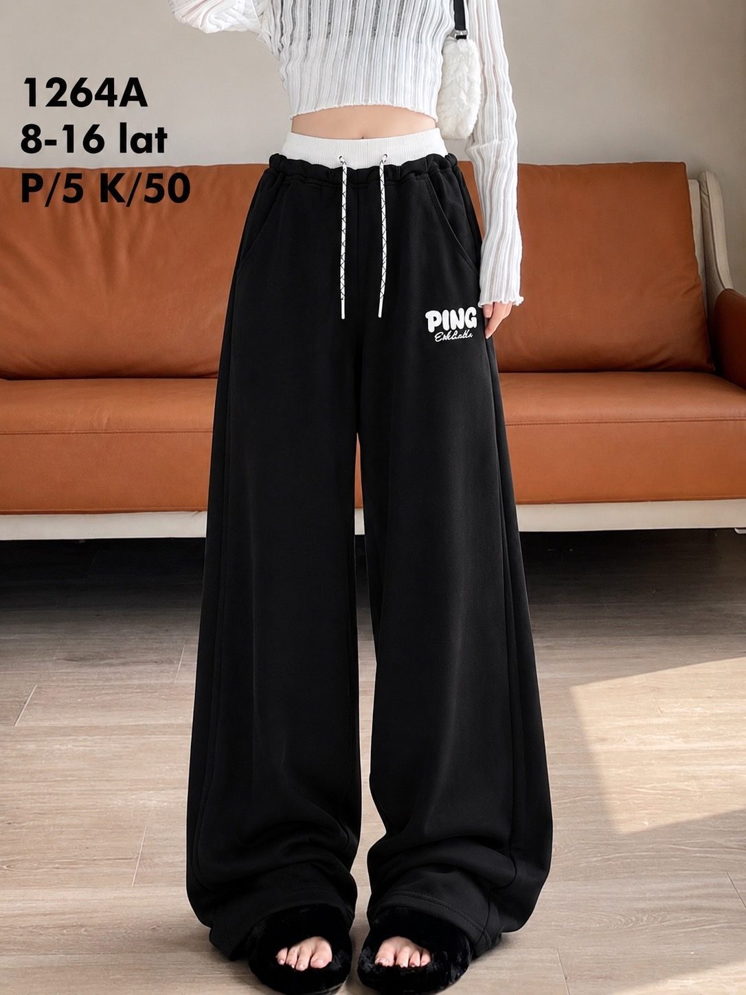 Spodnie DZIECIĘCA size 8-16 lat_ paczka 5szt _1 kolor 8243741