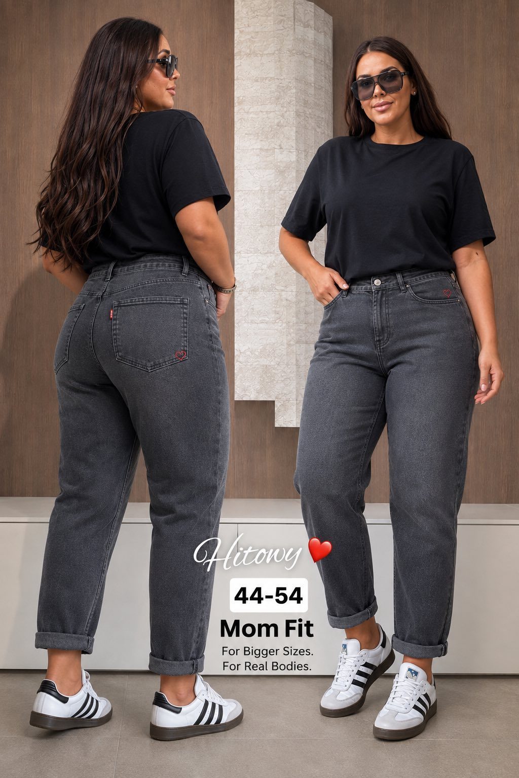 Jeansy Damskie _ size 44-54 _paczka 10szt_ 1663260