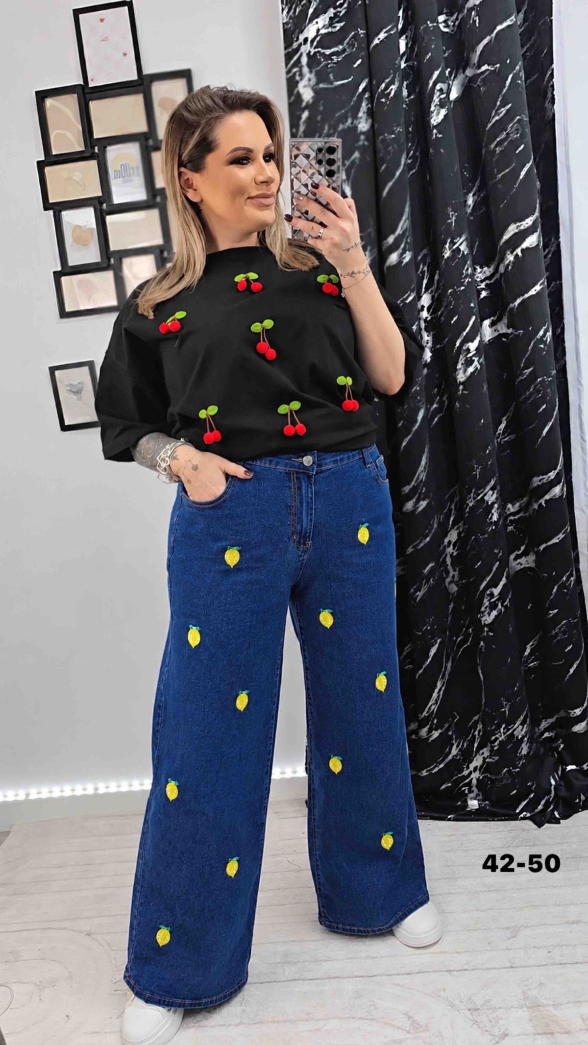 Jeansy Damskie _ size 42-50 _paczka 10szt_ 1663266