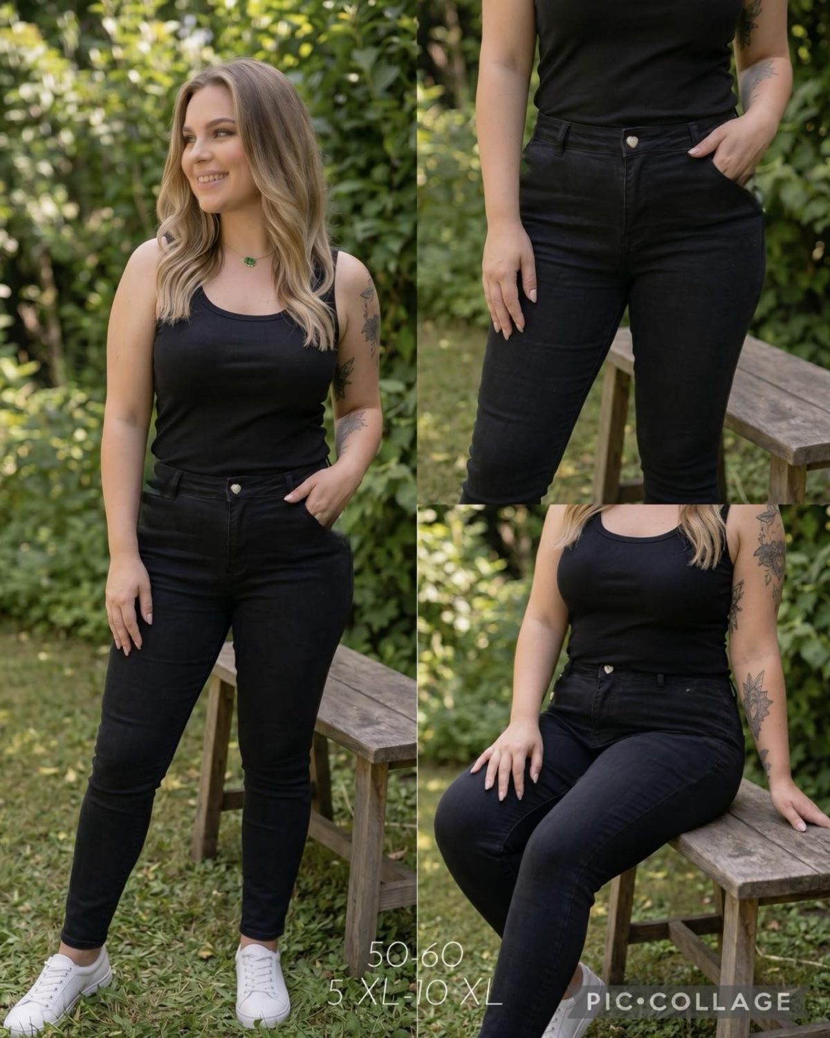 Jeansy Damskie _ size 50-60 _paczka 10szt_ 1663268
