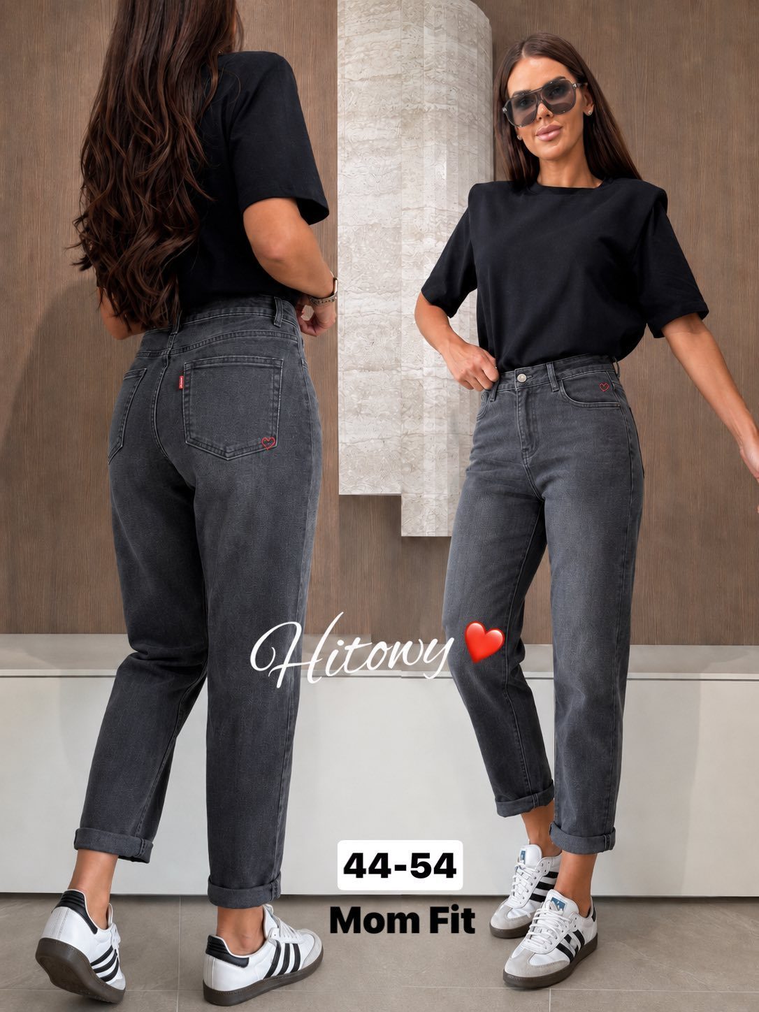 Jeansy Damskie _ size 44-54 _paczka 12szt_ 1663273