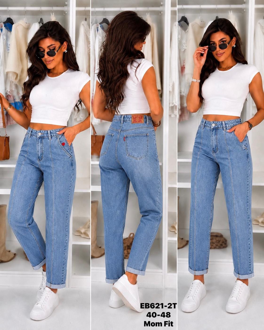 Jeansy Damskie _ size 40-48 _paczka 12szt_ 1663279