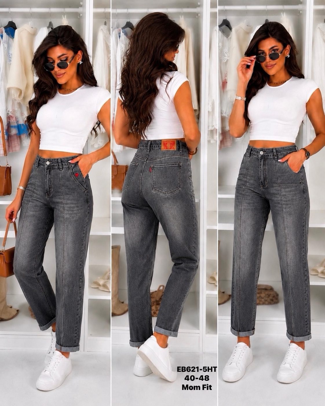 Jeansy Damskie _ size 40-48 _paczka 12szt_ 1663280