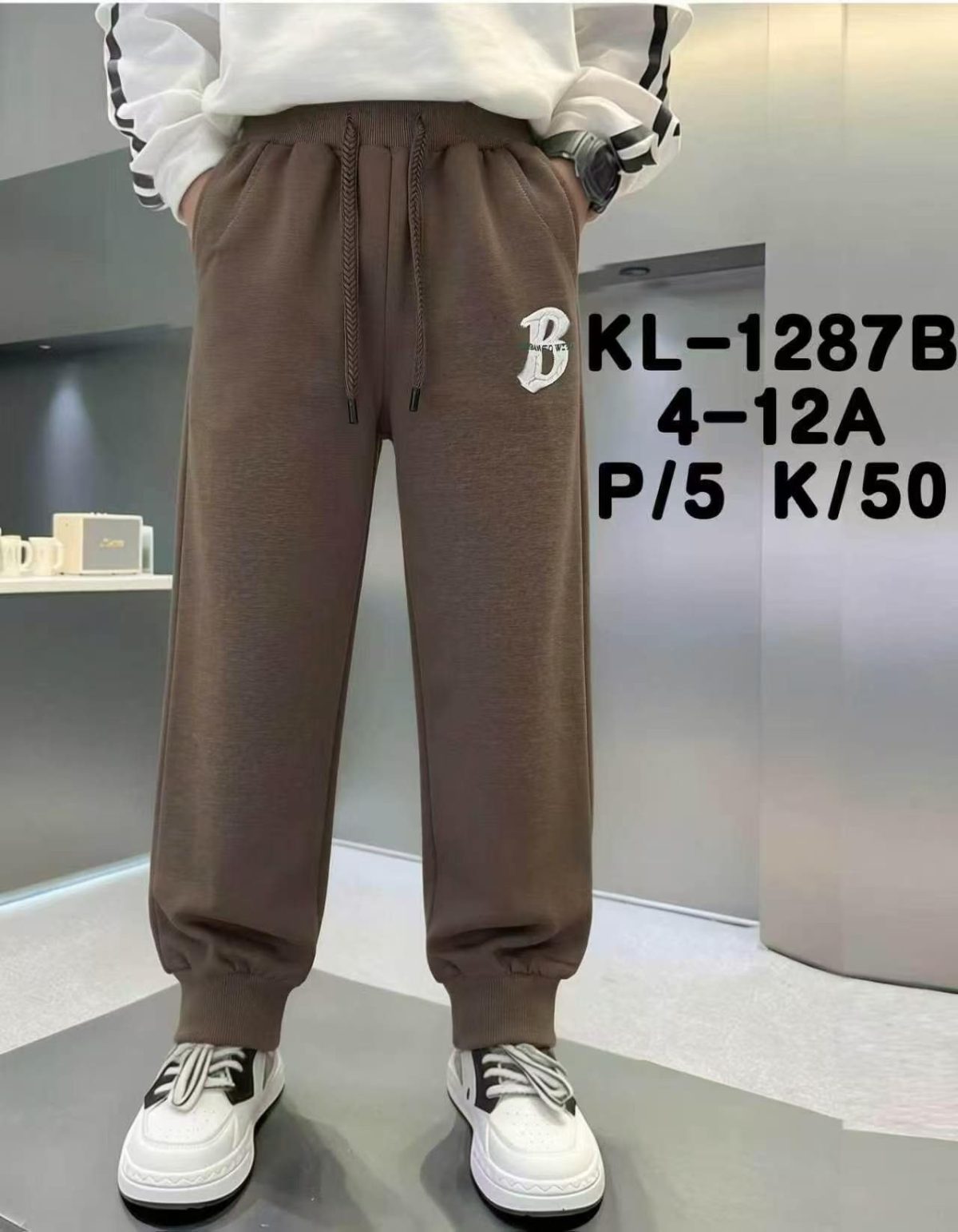 Spodnie DZIECIĘCA size 4-12 lat_ paczka 5szt _1 kolor 1663328