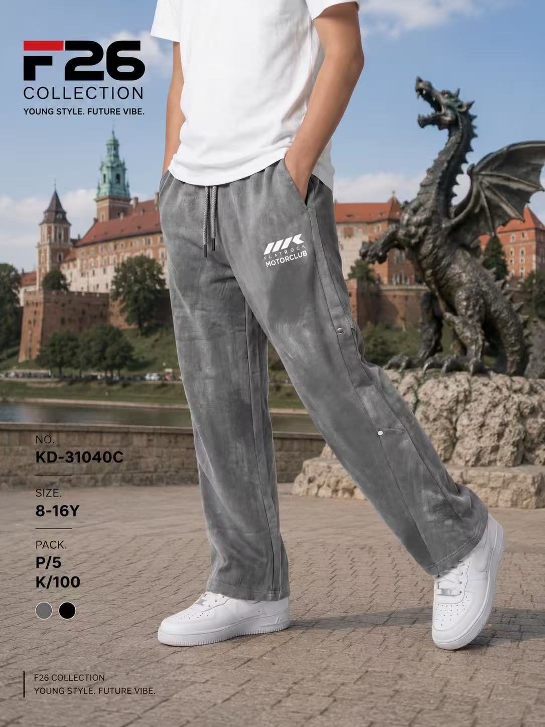 Spodnie DZIECIĘCA size 8-16 lat_ paczka 5szt _1 kolor 1663335