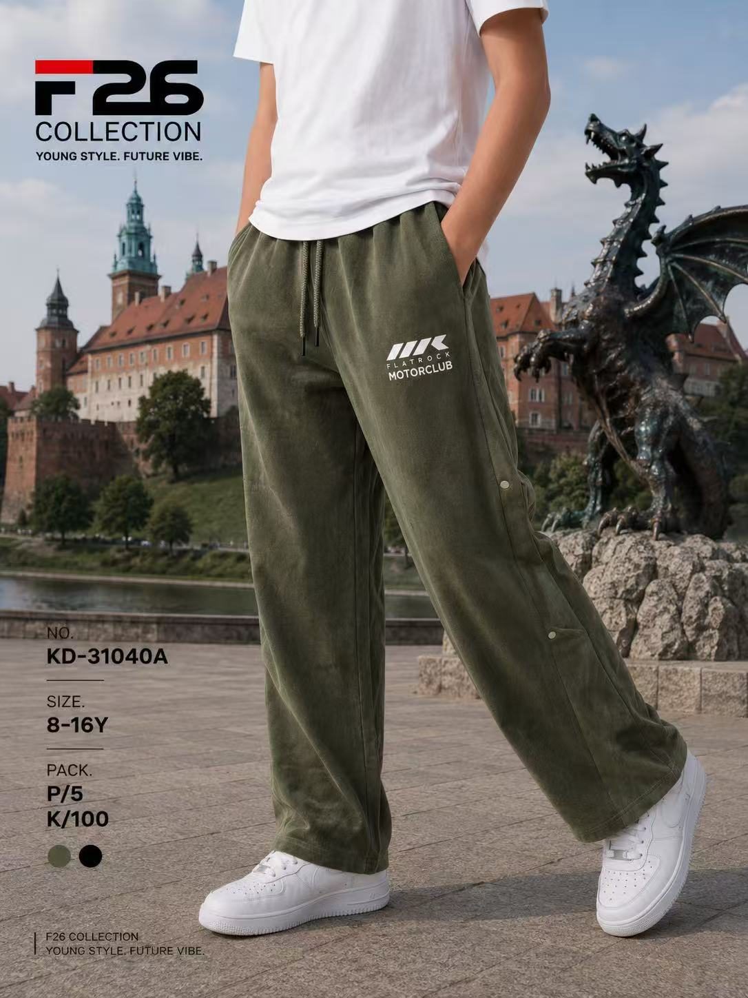 Spodnie DZIECIĘCA size 8-16 lat_ paczka 5szt _1 kolor 1663337