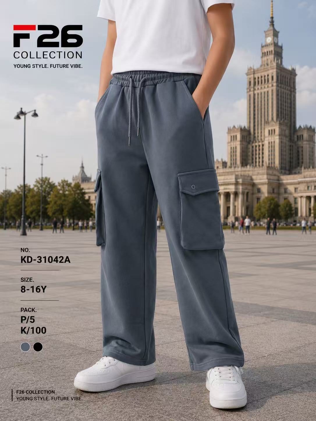 Spodnie DZIECIĘCA size 8-16 lat_ paczka 5szt _1 kolor 1663339
