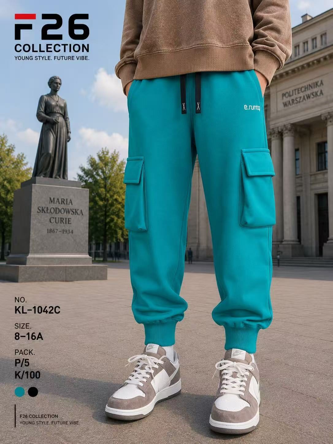 Spodnie DZIECIĘCA size 8-16 lat_ paczka 5szt _1 kolor 1663341
