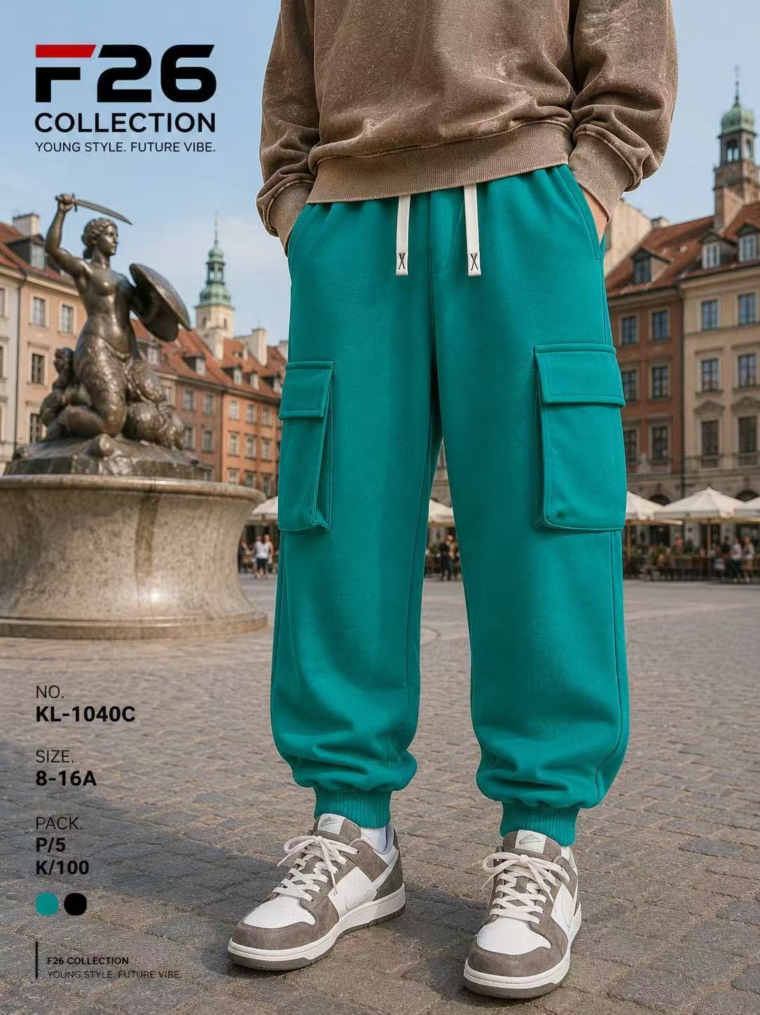 Spodnie DZIECIĘCA size 8-16 lat_ paczka 5szt _1 kolor 1663344