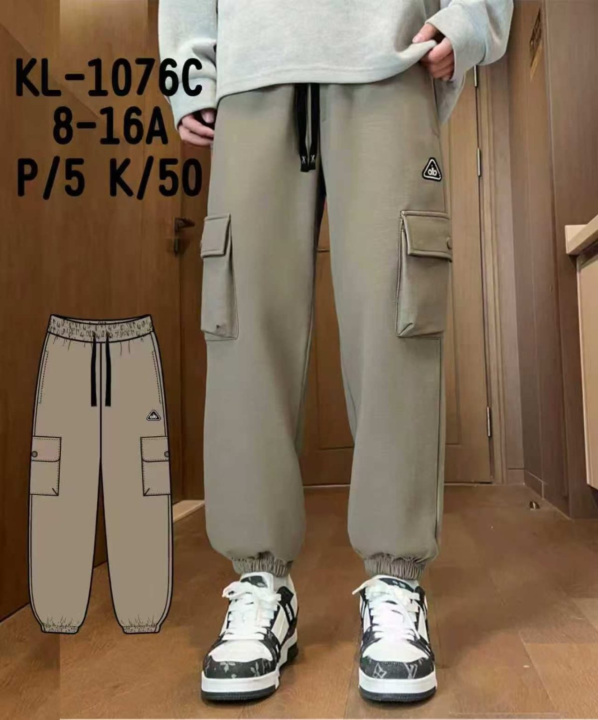Spodnie DZIECIĘCA size 8-16 lat_ paczka 5szt _1 kolor 1663345