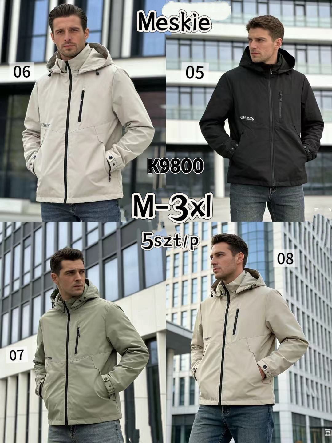 Kurtki MĘSKA _ Size m-3xl_ paczka 5szt_1kolor 2039127