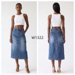Spódnica długa Jeansowe Damskie _ size XS-XL _paczka 10szt_ 1829363