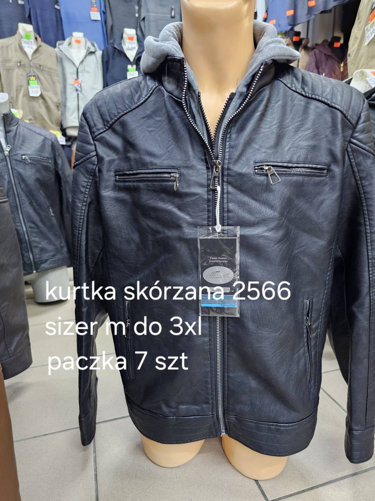 Kurtki skórzane MĘSKA _size m-3xl_ paczka 7 szt_1kolor 1829493
