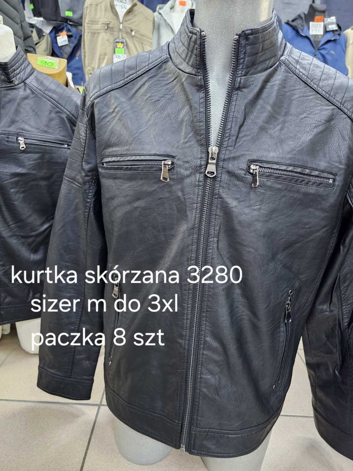 Kurtki skórzane MĘSKA _size m-3xl_ paczka 8 szt_1kolor 1829494