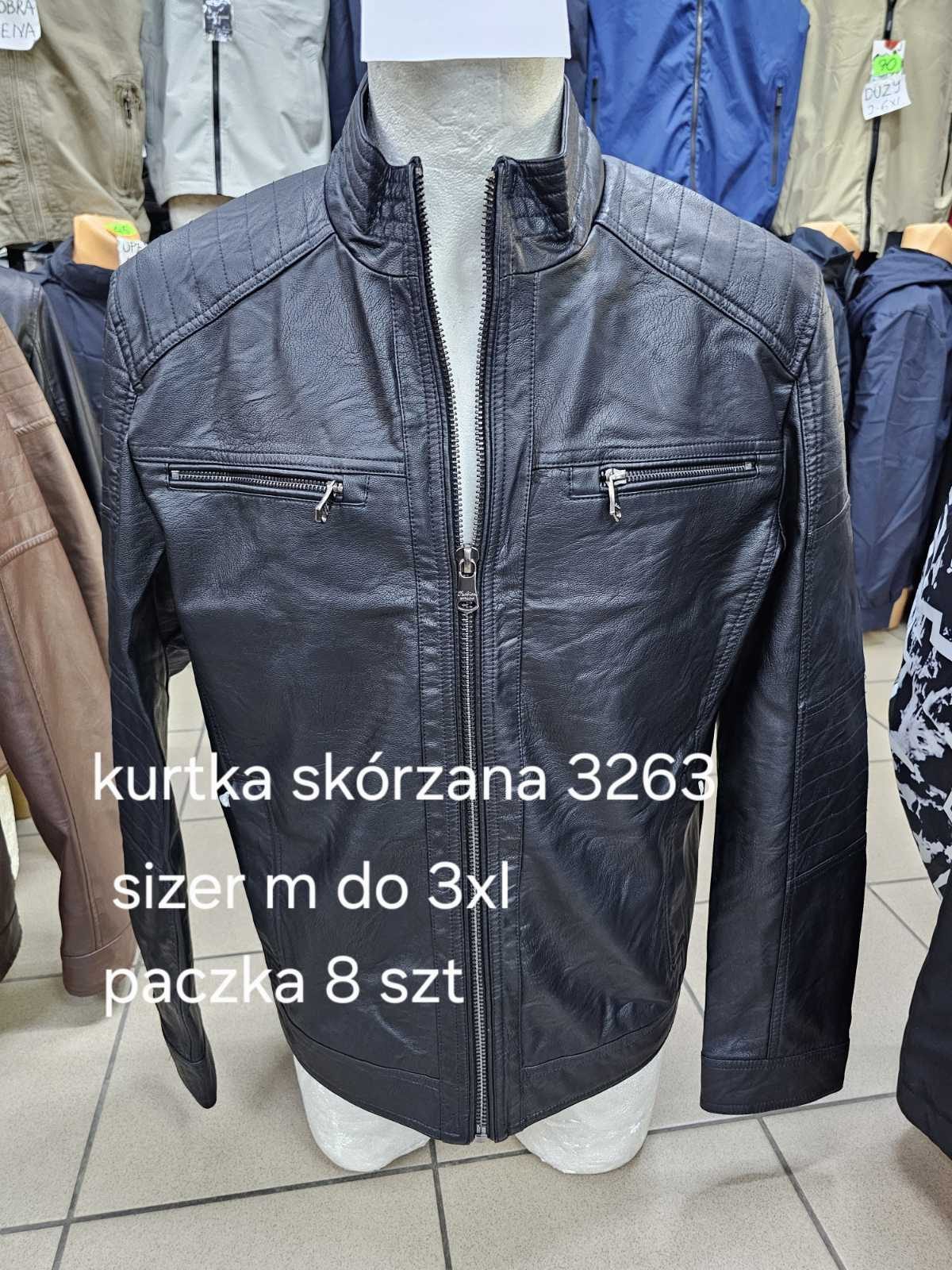 Kurtki skórzane MĘSKA _size m-3xl_ paczka 8 szt_1kolor 1829495