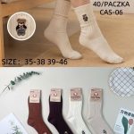 SKARPETY / STOPKI DAMSKIE .SIZE: 35-42_ (40PAR/PACZKA) KOLOR JAK NA ZDZIĘCIU 4440409