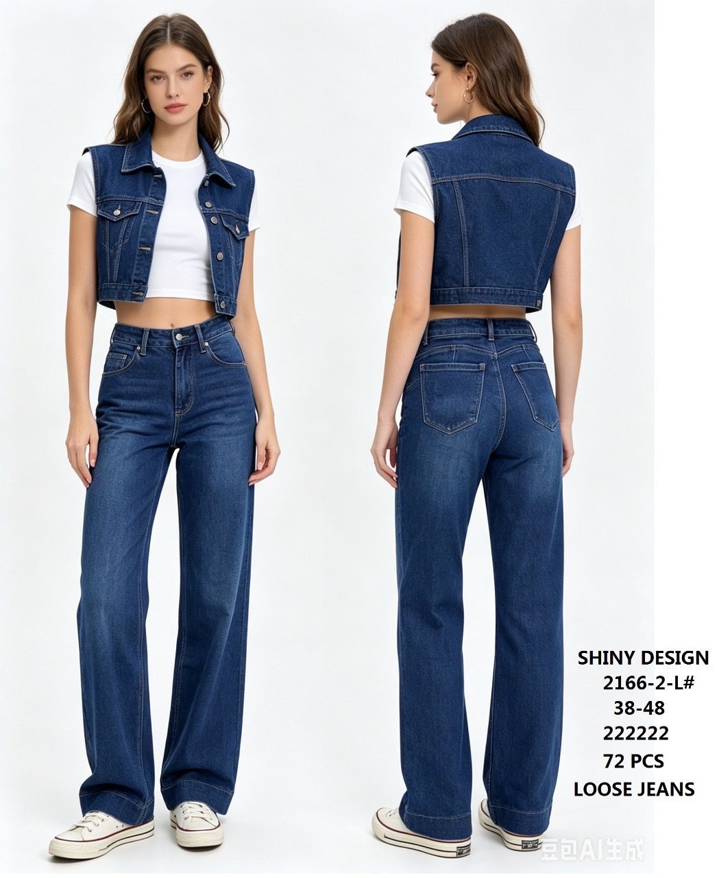 Jeansy Damskie _ size 38-48 _paczka 12szt_ 5342286