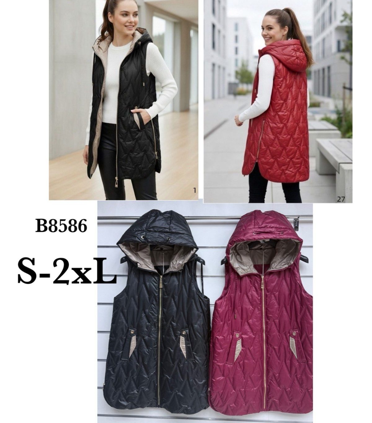 Kamizelki Damskie _ size s-2xl_ paczka 5szt_ 1 kolor 4862464