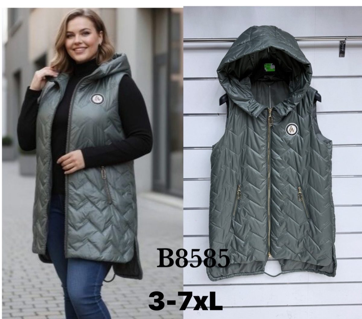 Kamizelki Damskie _ size 3-7xl_ paczka 5szt_ 1 kolor 4862502
