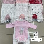 Komplety DZIECIĘCA size 6-9 m_ paczka 4szt _1 kolor 8889644