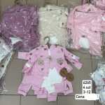 Komplety DZIECIĘCA size 9-24 m_ paczka 4szt _1 kolor 8889651