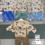 Komplety DZIECIĘCA size 9-24 m_ paczka 4szt _1 kolor 8889654