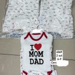 Komplety DZIECIĘCA size 6-9 m_ paczka 4szt _1 kolor 8889735