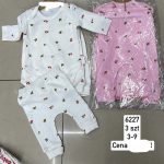 Komplety DZIECIĘCA size 3-9 m_ paczka 6szt _1 kolor 8889742