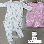 Komplety DZIECIĘCA size 3-9 m_ paczka 6szt _1 kolor 8889743