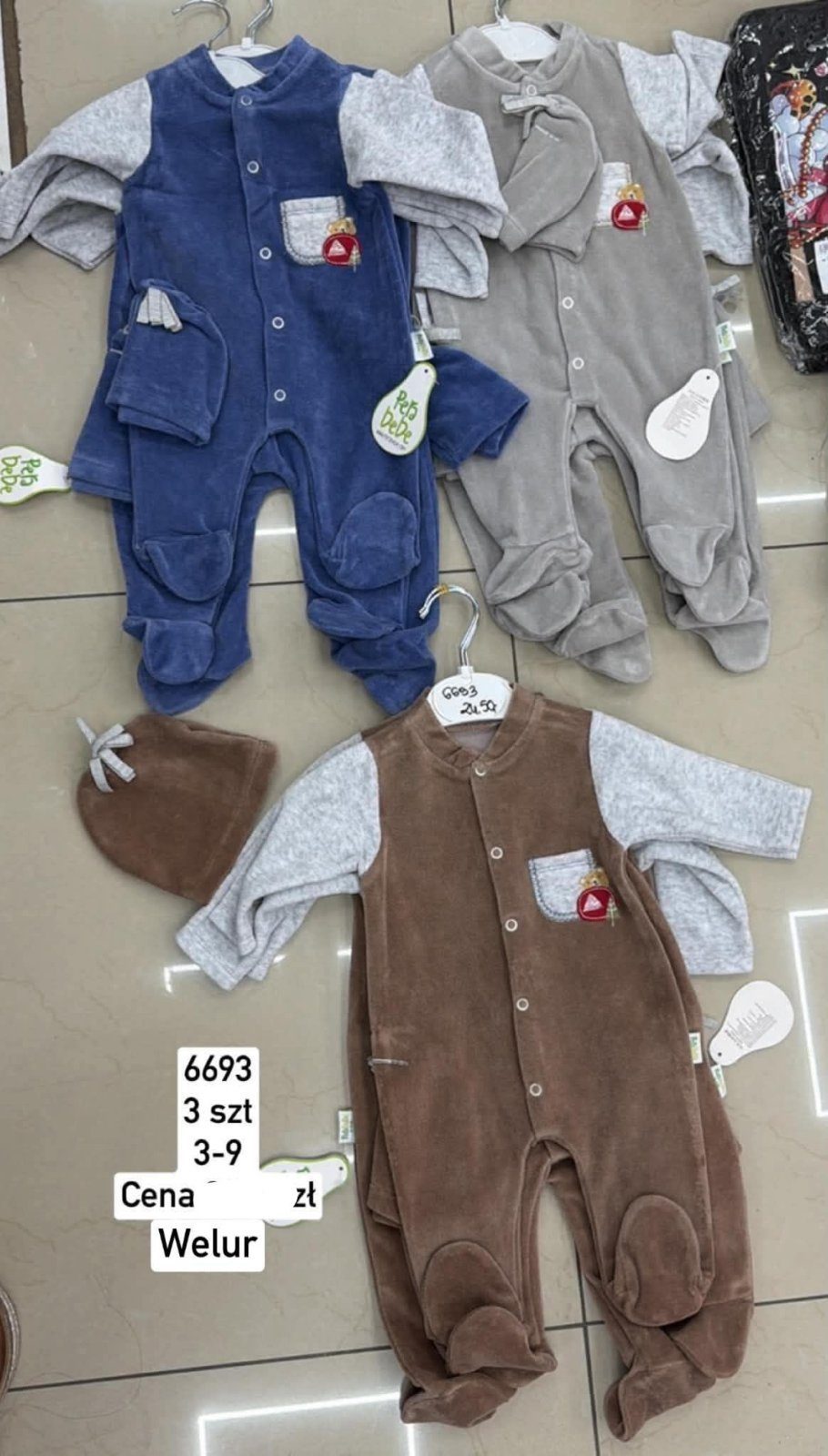 Body DZIECIĘCA size 3-9 m_ paczka 6szt _1 kolor 2627734