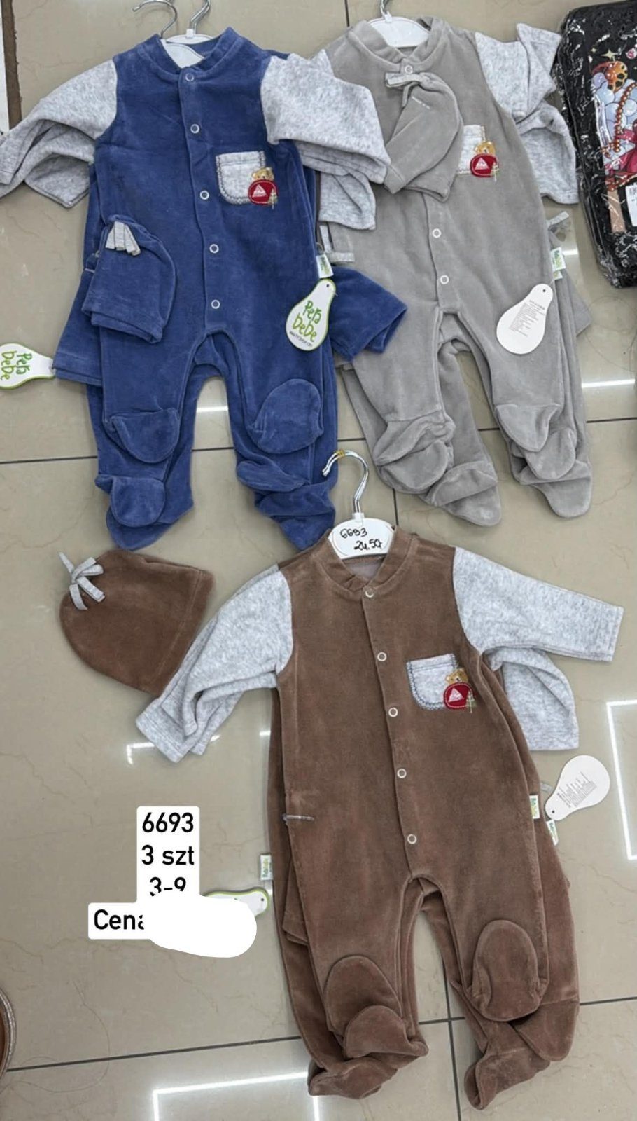 Body DZIECIĘCA size 3-9 m_ paczka 6szt _1 kolor 2627735