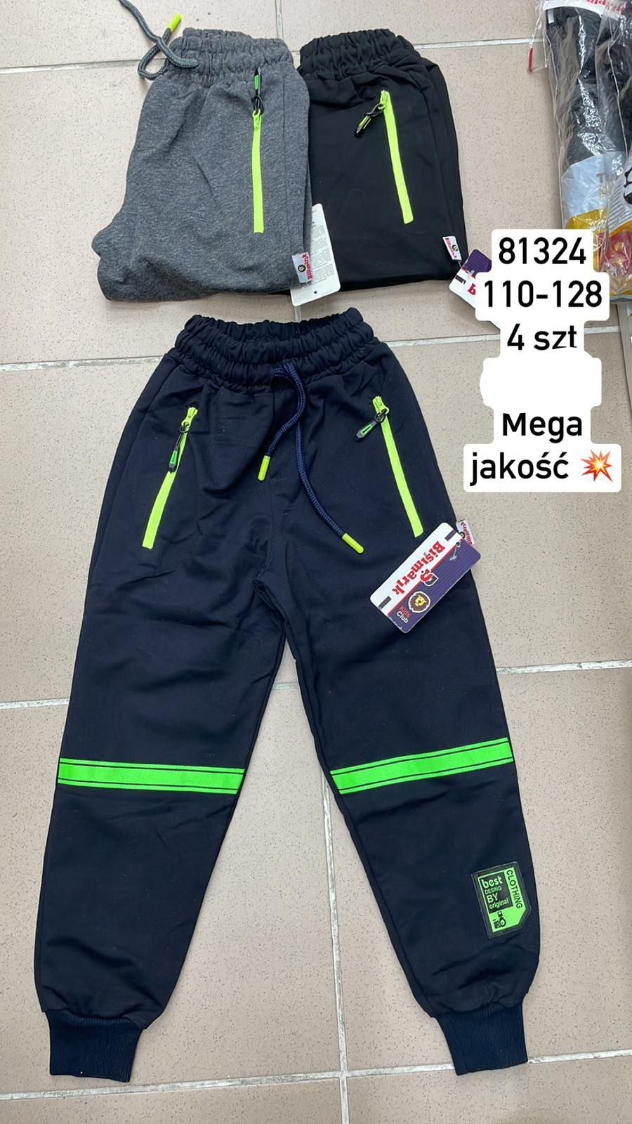 Spodnie DZIECIĘCA size 110-128_ paczka 4szt _1 kolor 2627739