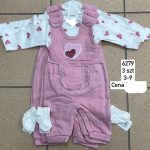Komplety DZIECIĘCA size 3-9 m_ paczka 6szt _1 kolor 2627754