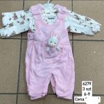 Komplety DZIECIĘCA size 6-9 m_ paczka 6szt _1 kolor 2627757