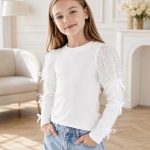 Bluzki DZIECIĘCA size 4-14 lat_ paczka 6szt _1 kolor 2073418