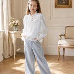 Bluzki DZIECIĘCA size 4-14 lat_ paczka 6szt _1 kolor 2073426