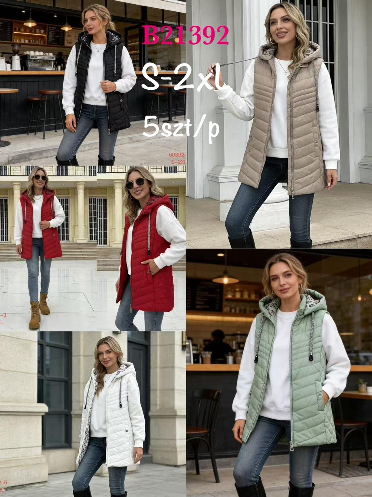 Kamizelki Damskie _ size s-2xl_ paczka 5szt_ 1 kolor 7824998
