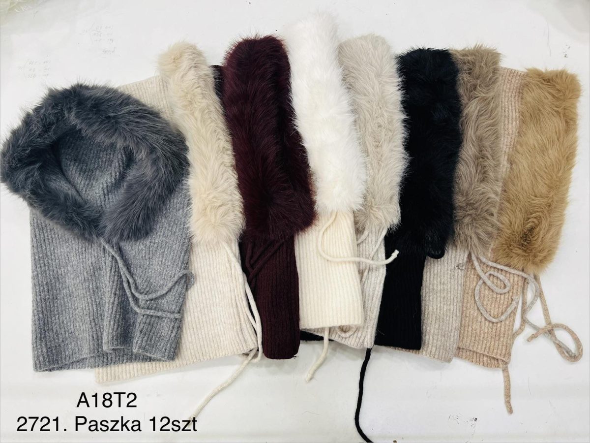 Czapki Damskie_ paczka 10szt _mix kolor 7825143